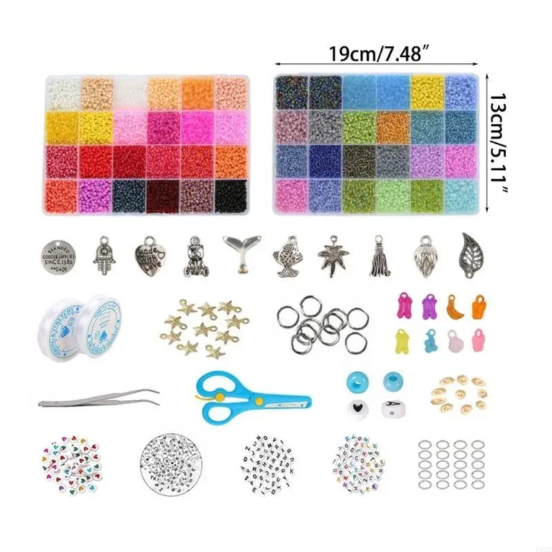 Collana per perle F62D che creano per cuscinetti con scatola organizzatore