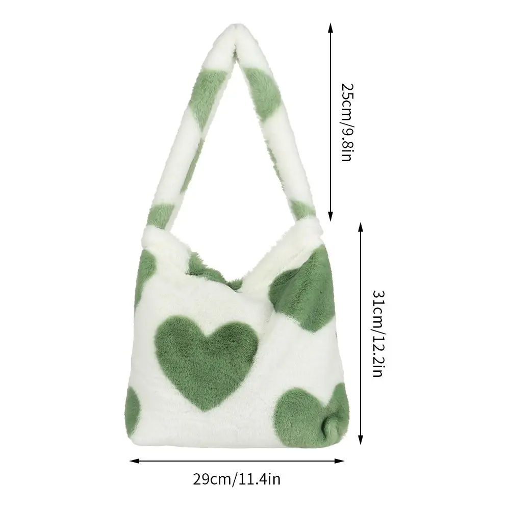 Fashion Plush Tote Shopping Bag Top-handle Bag Female Autumn Winter Handbag Women Girls Fluffy Shoulder Bag