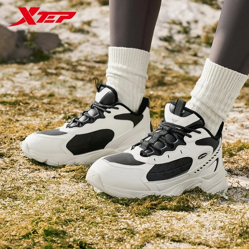 Xtep You Mu Cotton Shoes For Men 2024 Winter Warm Soft Sports Shoes Trendy Retro Comfortable Sneakers 876419370002