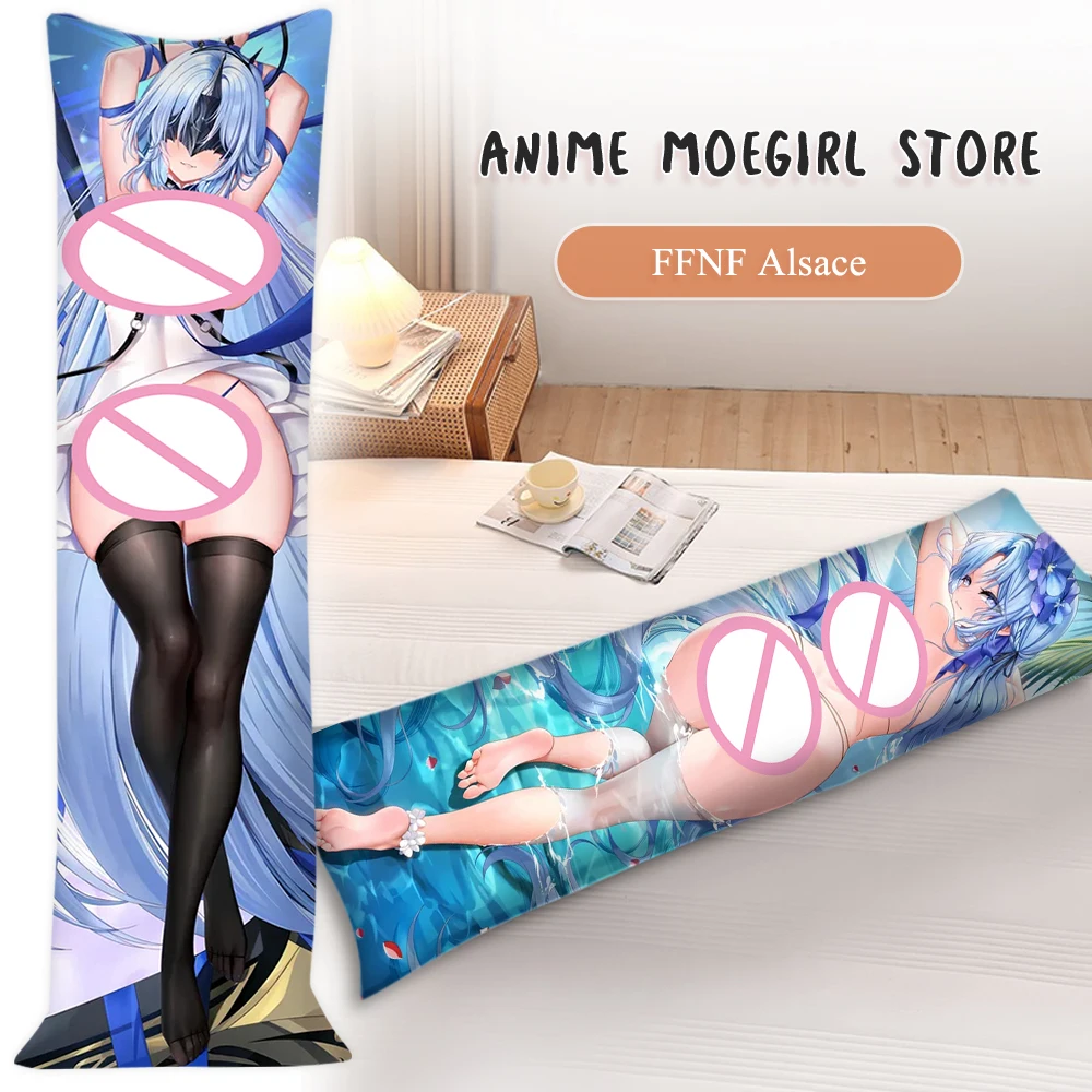 Anime Ffnf Alsace Dakimakura Pillowcase Game Azur Lane Bedding Decoration Otaku Custom Cushion Cover Hugging Body Pillowcases