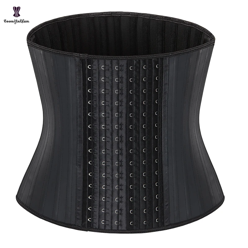 Shinny Leather Korset Top 2022 New High Quality 6 Hook 25 Steel Boned Corset Latex Waist Trainer Bustier Plus Size S-6XL