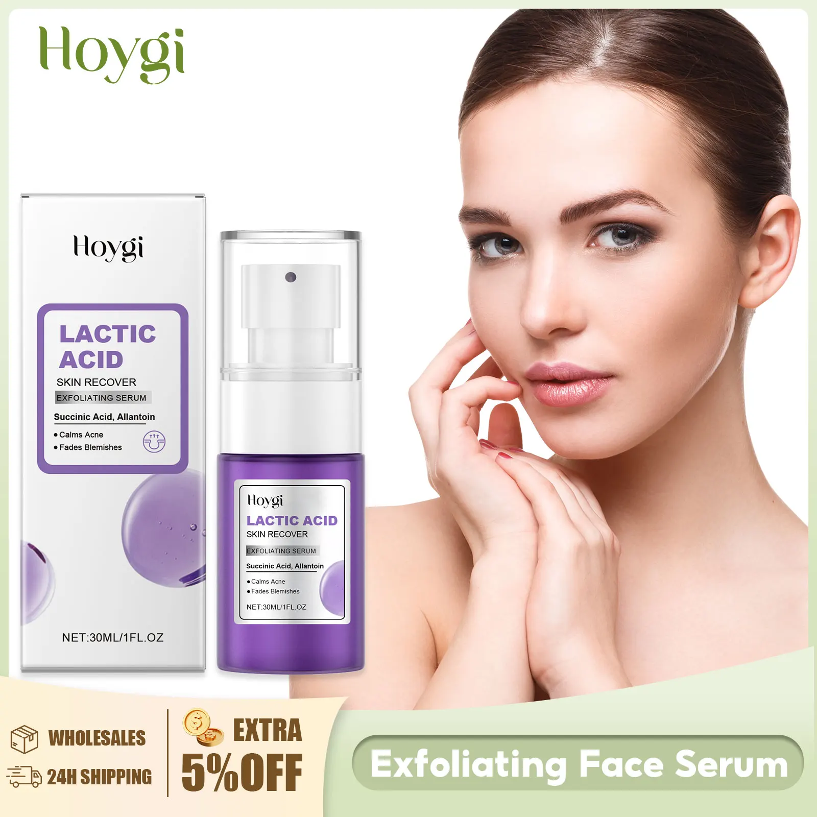 

Exfoliating Serum for Face Anti Acne Reduce Reduness Reliece Dryness Shrink Pores Remove Dead Skin Brightening Nourish Essence