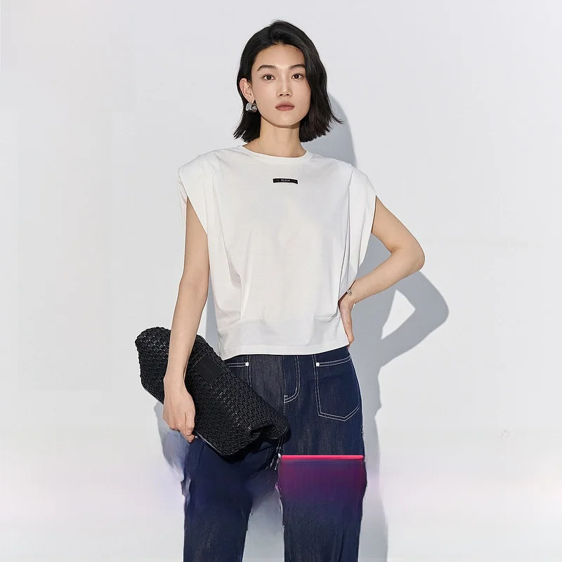 

Белая свободная круглая футболка Ne, женская футболка XG Snow Song, новинка лета, универсальный повседневный тонкий топ из смеси хлопка