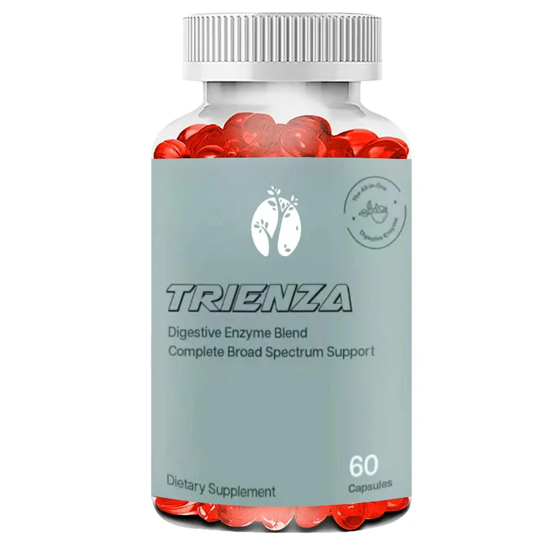 TriEnza Fat and Polyphenols Digestive Enzyme Supplement - Male and Female Digestive Enzymes (60 Capsules)