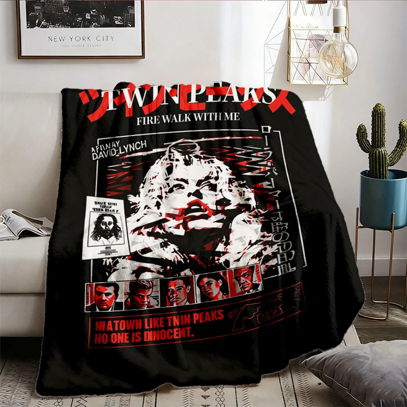 Limited Twin Peaks Warm Blanket, Fire Walk With Me Soft Blanket, David Lynch Film Poster Comfy Blanket, David Lynch Insp
