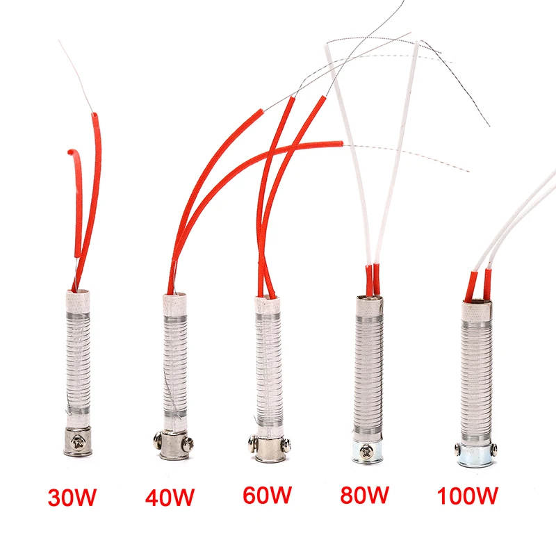 Durable Soldering Iron Core 220V 30W 40W 60W 80W 100W External Heat Heating Element Replacement Weld Equipment Welding Tool