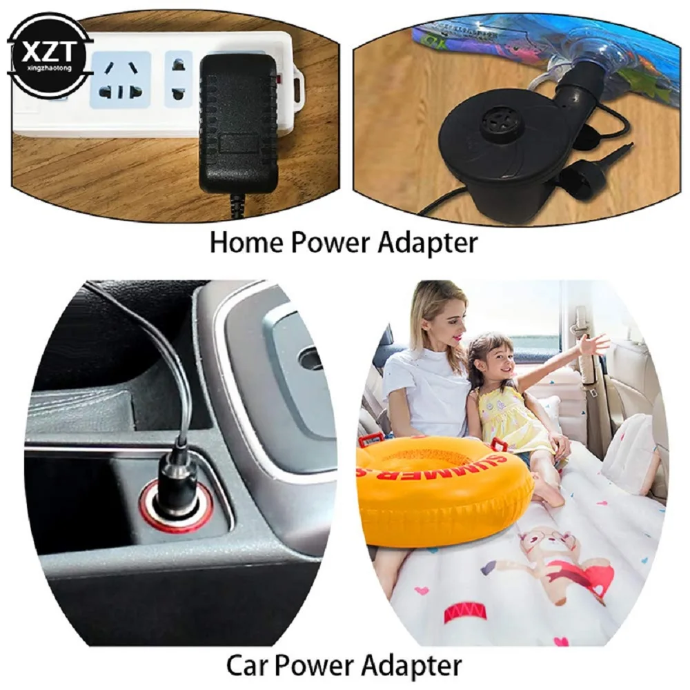 Electric Inflatable Pump Electric Air Cushion Camping Inflatable Pump Portable Car Inflatable Pump Swimming Pool Inflatable Fan