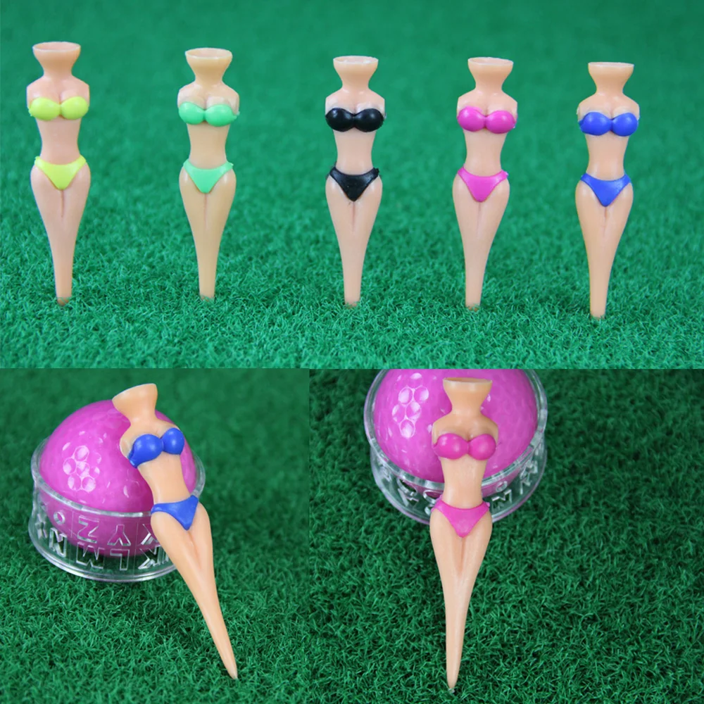 5Pcs Sexy Bikini Hot Woman 3 inch Golf Tees