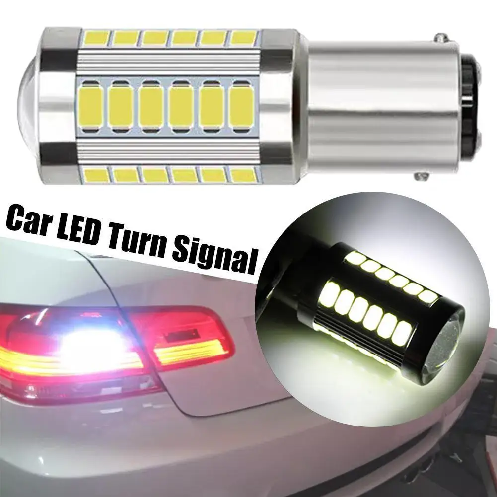 Universal Car LED Turn Signal T20 Brake Light 1157 33SMD High Brightness Reverse Light Car Tail Light Repair Parts Light ﻿