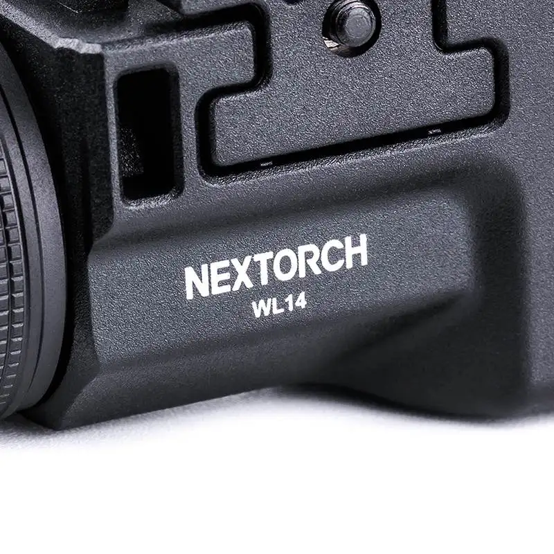 NEXTORCH WL14 Rechargeable Compact Mini Tactical Flashlight, Compatible with MIL-STD-1913 and Glock, 500 Lumens 115m Beam