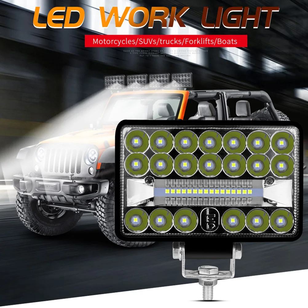 

1Pcs Wide View Off- LED Light 108W 4 Inch 36LED Super Bright Outdoor Vehicle-Mounted Light for Atv Utv Suv Tractor Work