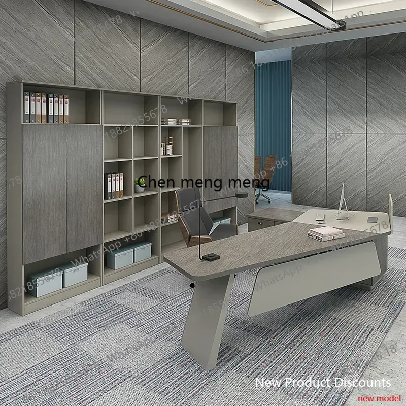 

L6080 Unique Corner Office Desk Quality Boss Drawers Conference Modern Office Desk Luxury Reception Work Mesa Escritorio Furnitu