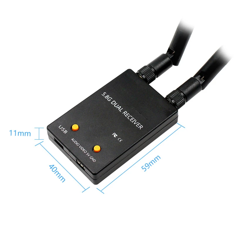 

UVC dual antenna 5.8G image transmission receiver fpv aerial photography through VR video acquisition