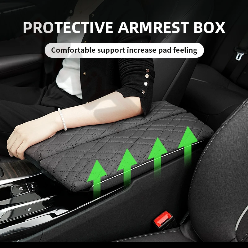 2pc Car Armrest Box Pad Auto Central Arm Rest Box Cover Protect Mat Interior Styling Accessory For BMW G30 G38 G32 6GT 2018-2023