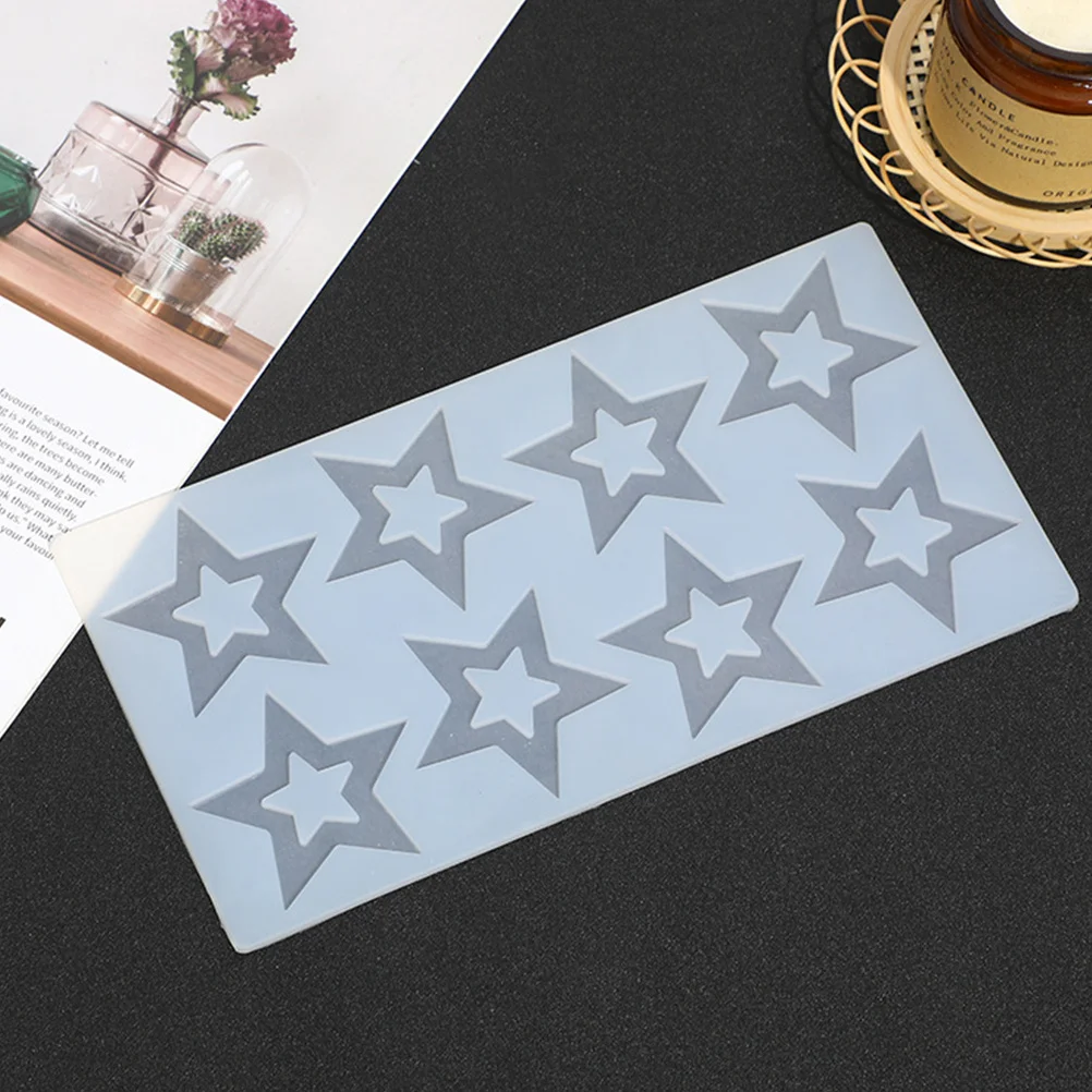 Stampo in silicone a forma di stella Strumento di cottura alimentare per biscotti al cioccolato, caramelle, biscotti, stampo in silicone a stella