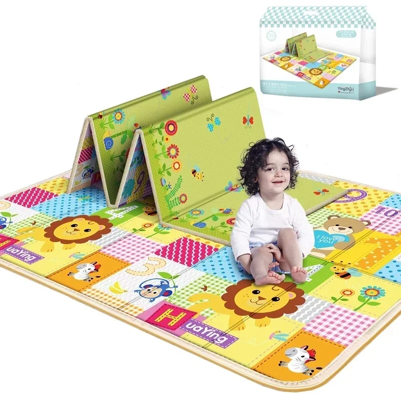 Foldable XPE Kids Rug Foldable Cartoon Baby Play Mat Toys For Children Mat Playmat Puzzle Carpets in The Nursery Play Game Mats