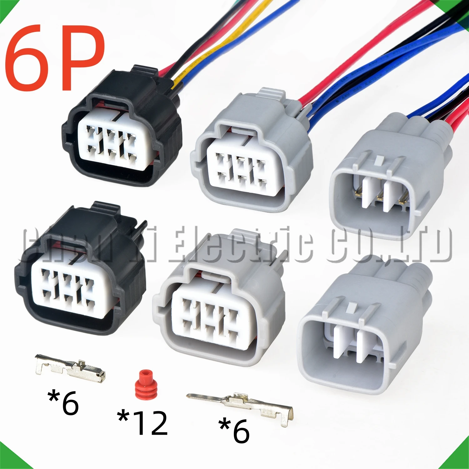 6 Pin Automotive Connectors Wire Harness Plug For Ccelerator Pedal Light Lamp Pressure Sensor 6188-0175 6189-0323 90980-11193