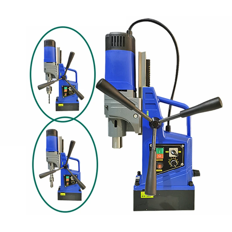 LY Portable Magnetic Core Drilling Machine Annular Cutter Drill Press Electric Bench Drilling Rig Machine for Engineering Steel