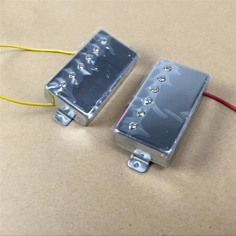 Tiene pastilla de Guitarra eléctrica Lp, pastilla de puente de cuello, caja de latón abierta, pastilla de Guitarra eléctrica Eq sin marco 50 52