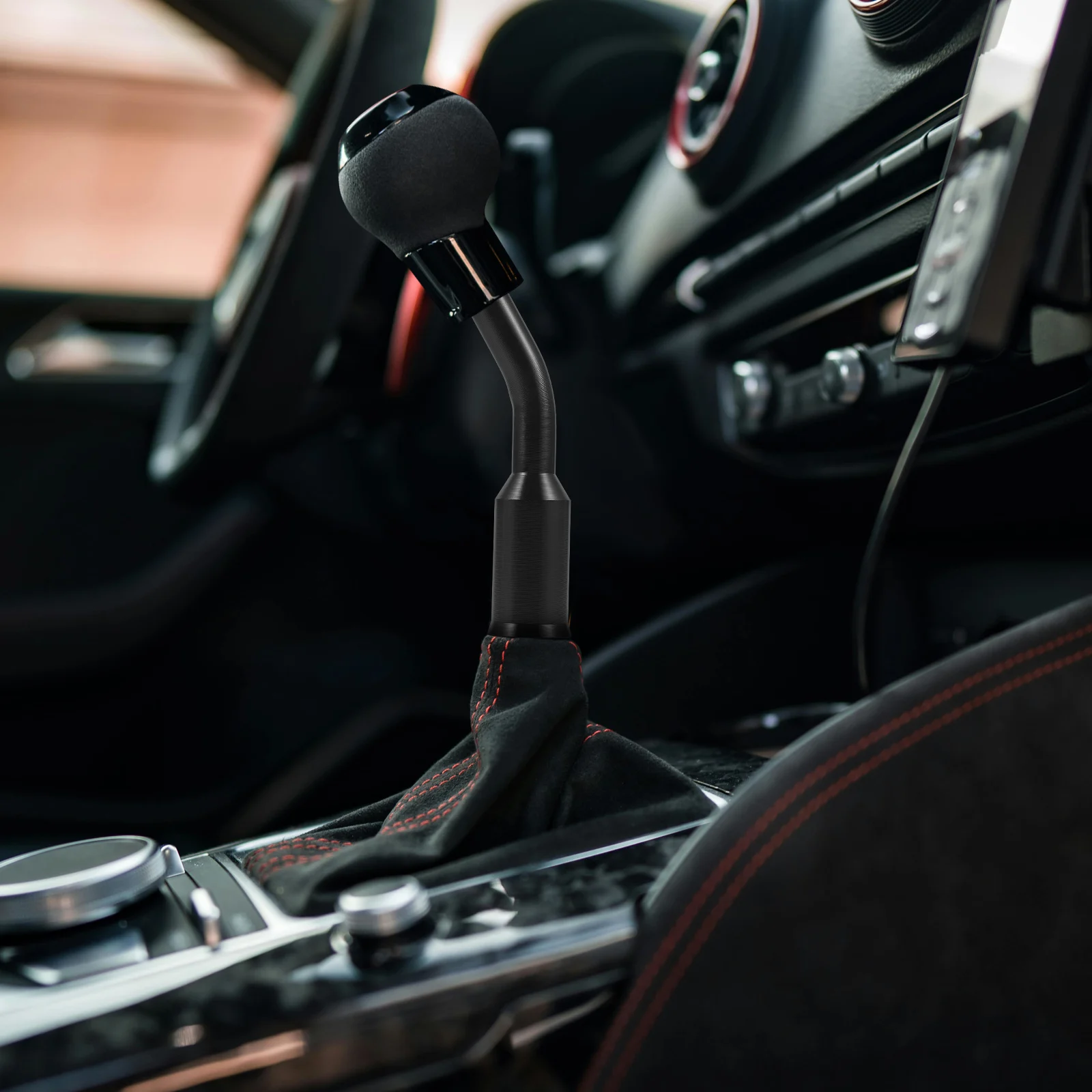 

Gear Rod Extension Shift Knob Adapter Extender Aluminum Alloy Refit Adapters Car Stick Lever