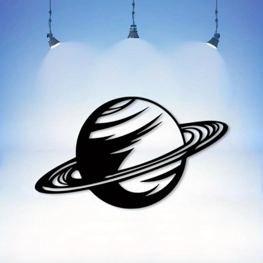 CIFbuy Wrought Iron Wall Art Retro Planetary System Key Holder Rack Weather-Resistant Home Decor
