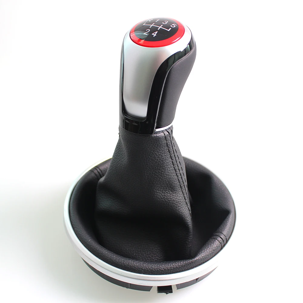 5-Gang Schaltknauf mit Schaltmanschette für Skoda Fabia 2 II MK 2 Combi Scout 2007-2014 Auto-Styling – Detail 4