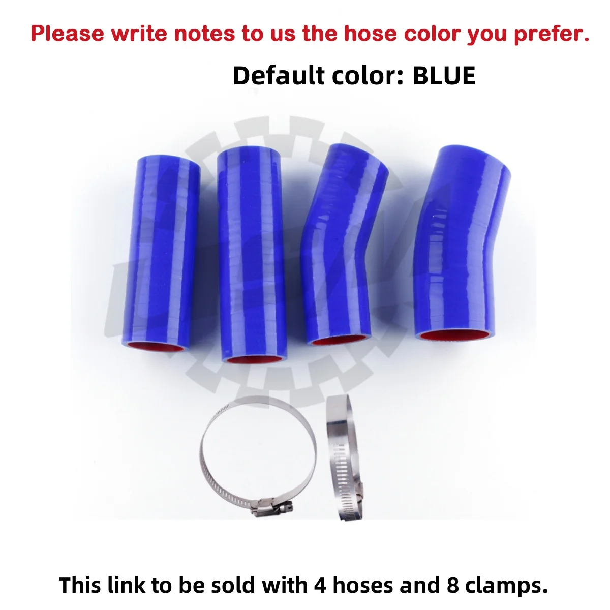 

4PCS 3PLY Silicone Coolant Intercooler Boost Hose Pipe For 2008-2014 Peugeot 207 HDI 1.6 110 Turbo 2009 2010 2011 2012 2013