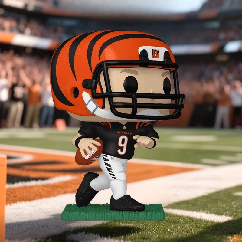 طبعة أصلية FUNKO POP لكرة القدم سينسيناتي بنغالز جو بورو أكشن سطح المكتب زينة زخرفية نموذج اللعب تحصيل نموذج