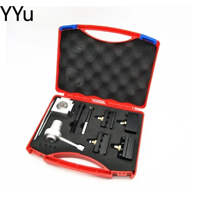 CNC Lathe Machine Mini Quick Change Tool Holder Post Cutter Screw Kit Multi-function Aluminum Alloy Turning Facing Holder Wrench