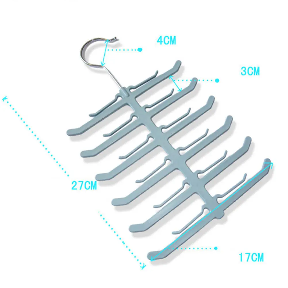 Slim Tiered Non-Marking Multi-Layer Hanger Rack for Ties Belts Scarves Jewelry Pants Home Office Wardrobe Organizer Clothes