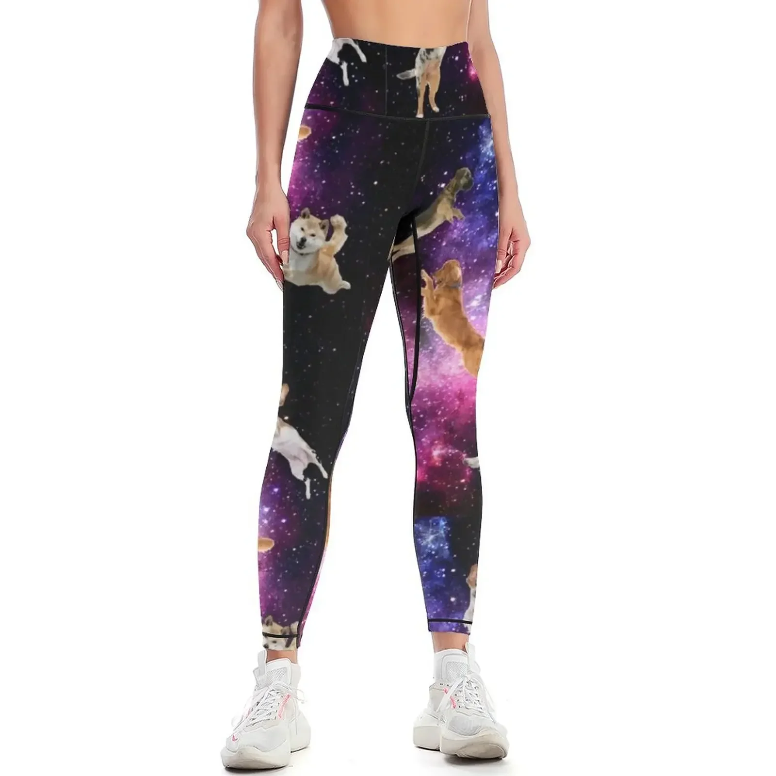 

Puppies Flying Cosmos Leggings Women sportwear sport set Women's tights fitness set gym Womens Leggings
