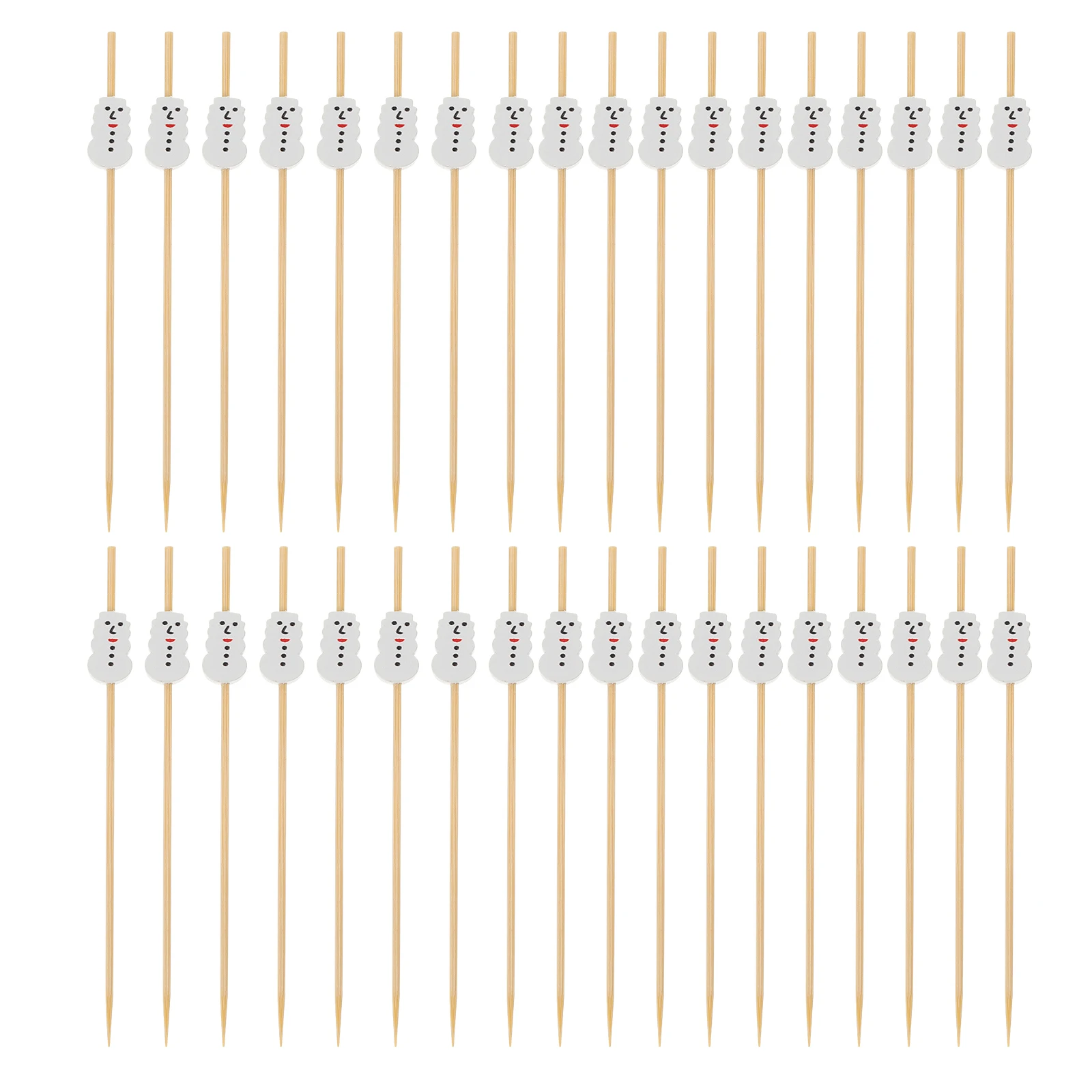 

100pcs Bamboo Fruit Premium Disposable Appetizer Christmas Party Cocktail Picks Drinks Sushi Sticks Xmas Food Picks Pub Home