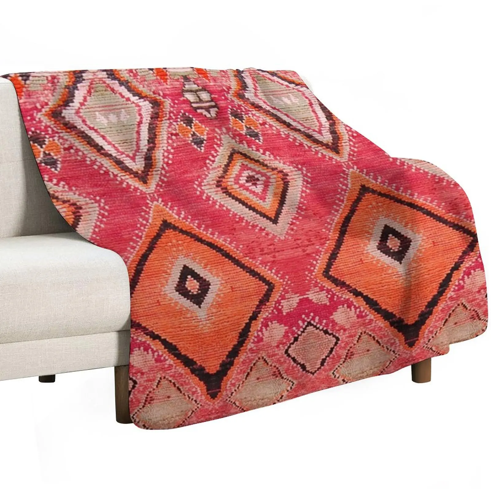 Heritage Moroccan Berber Throw Blanket Stuffeds Shaggy Flannel Fabric warm for winter Picnic Moving Blankets
