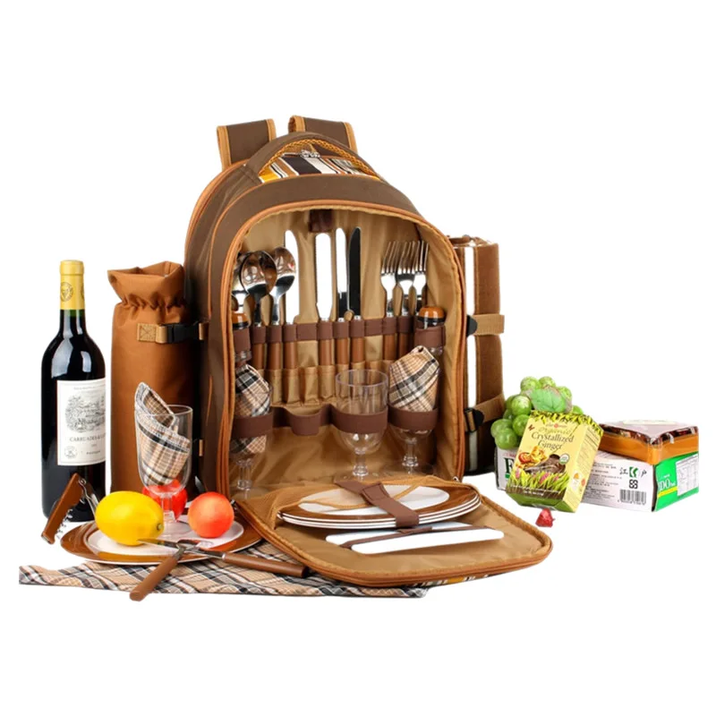 

Waterproof 600D Oxford Utensil Bag - Portable Insulated Picnic Backpack for Camping & Outdoor Dining#PicnicEssentials#TravelGear