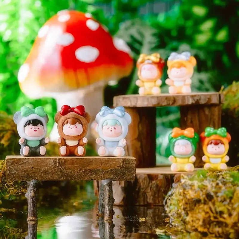 Woow Blind Bag Mini Figuras Coleccionables Serie Zoológico Lindos Animales con Disfraces Decoración de Escritorio Oficina Regalo para Coleccionistas de Moda