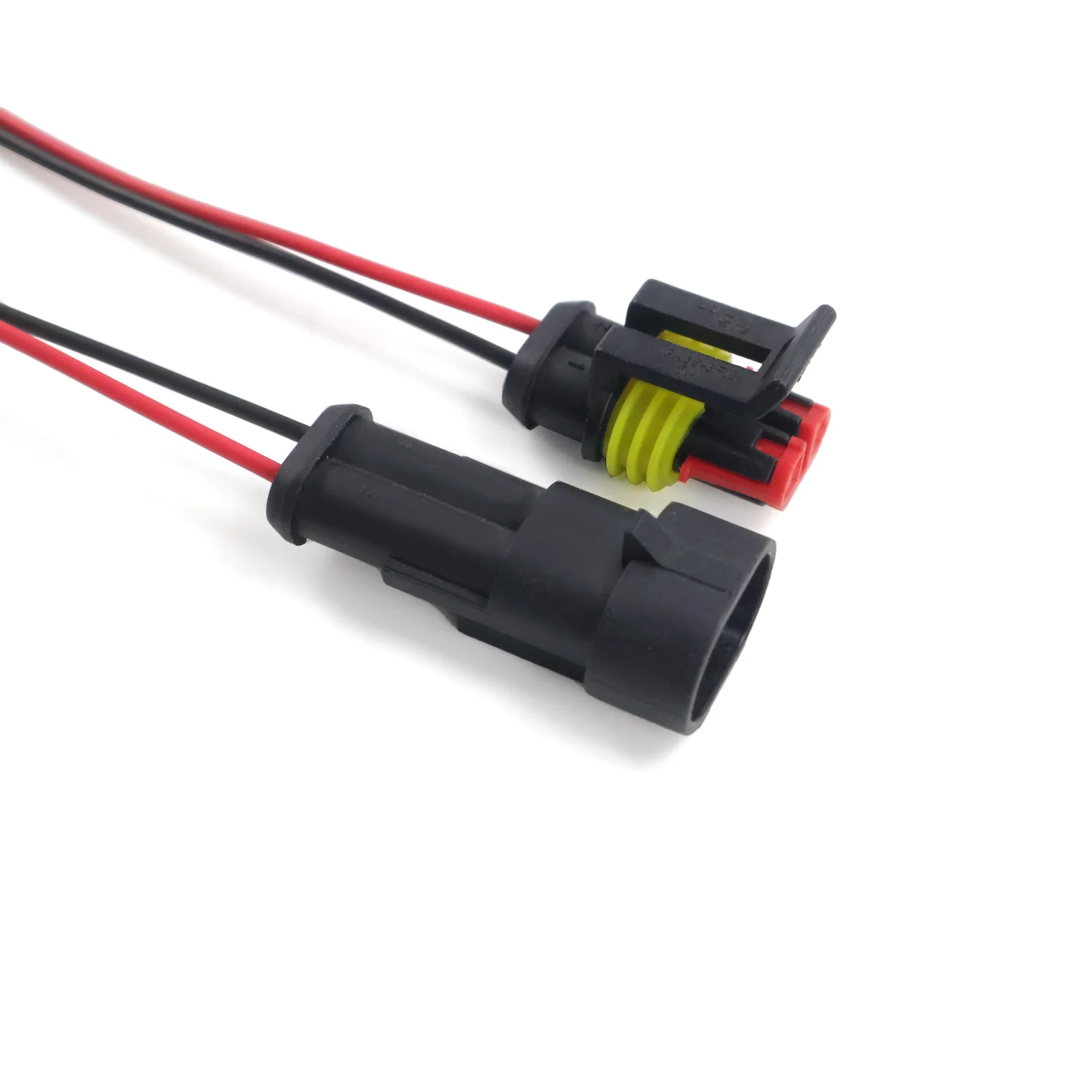 2Pin Waterproof Connector Male to Female 18AWG With Wire 10cm Electrical Plug Socket for Car Truck Boat Quick Disconnect 5Pairs