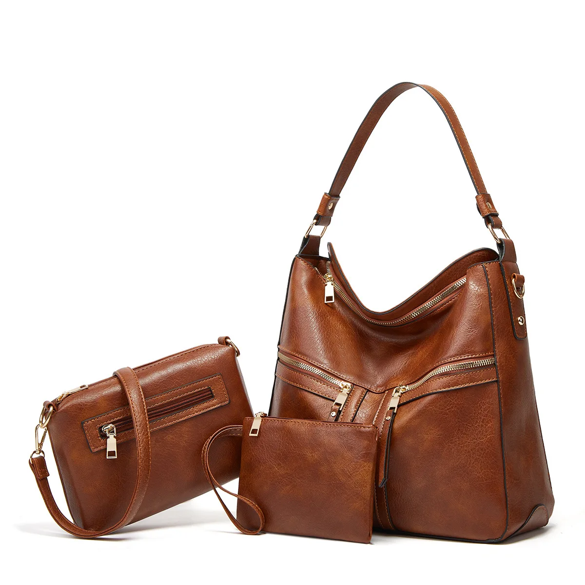 2023 New Trend Soft Leather Large Capacity Tote Shoulder Bag