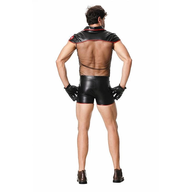 セクシーな下着男性悪魔男性医師男性セクシーなカバーオールセクシーな下着ゲームロールプレイング服タイツ L294