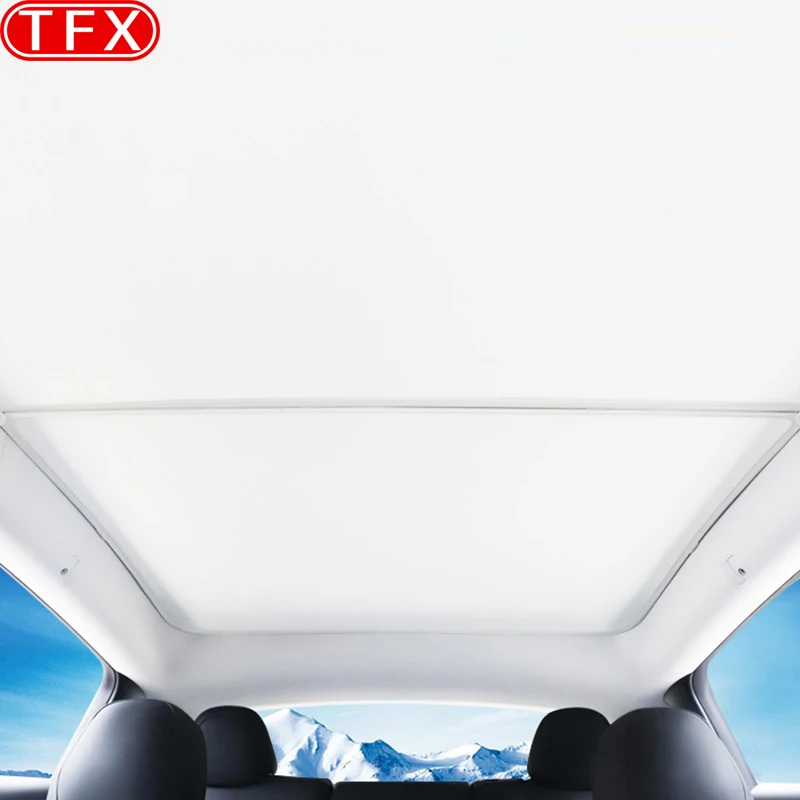 FOR BYD Seal ATTO 4 2024 2023 Car Sunroof Sky Curtain Sunshade Roof Thermal Insulation Sunscreen Panoramic Sunroof Front Panel