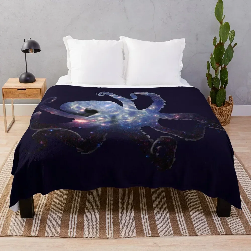 

Galaxy Octopus Throw Blanket Travel Nap Blankets