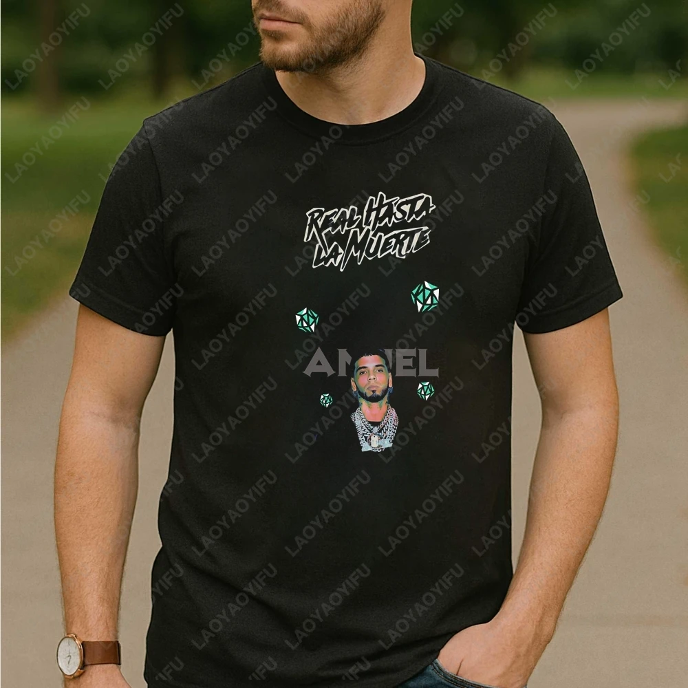 Anuel AA Men's T-shirts and Tank Tops - Fashionable Summer Short-sleeved Shirts for Men and Women, Comfortable T-shirts