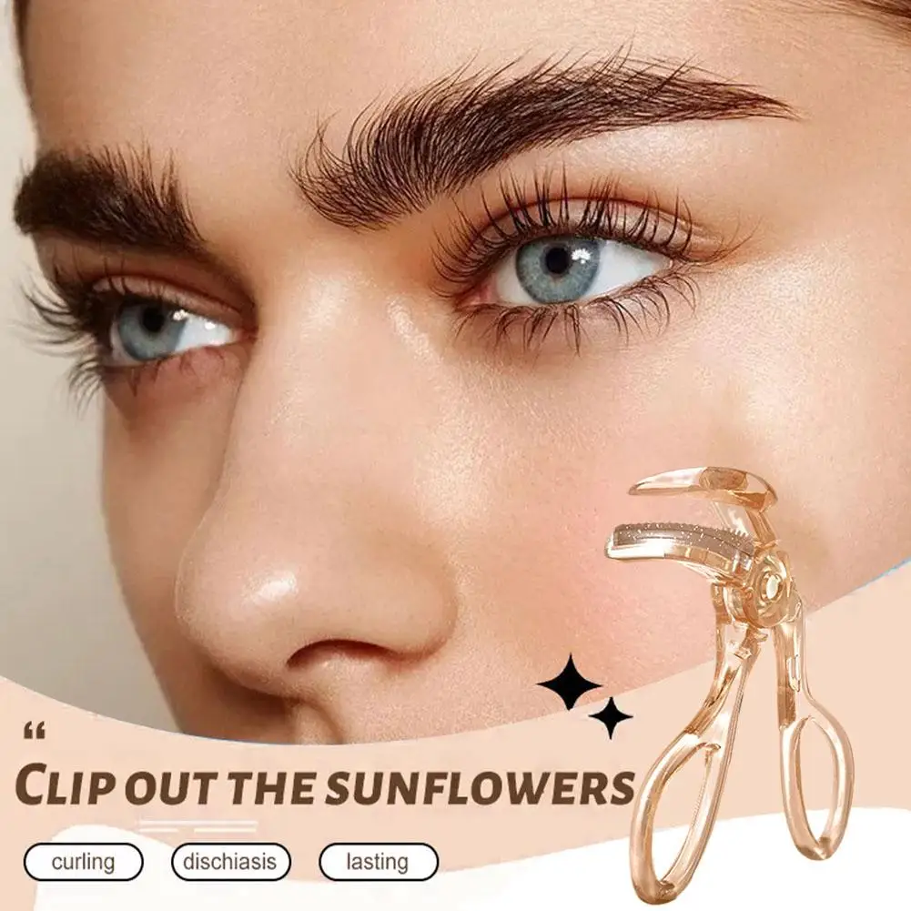 Professional Rose Gold Eyelash Curler Eyelash Cosmetics Portable Ladies Tools Compact Makeup Accessories Quick Styling T1R0