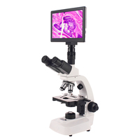 Laboratory Equipment Digital Microscope with Lcd Screen Trinocular Biological 