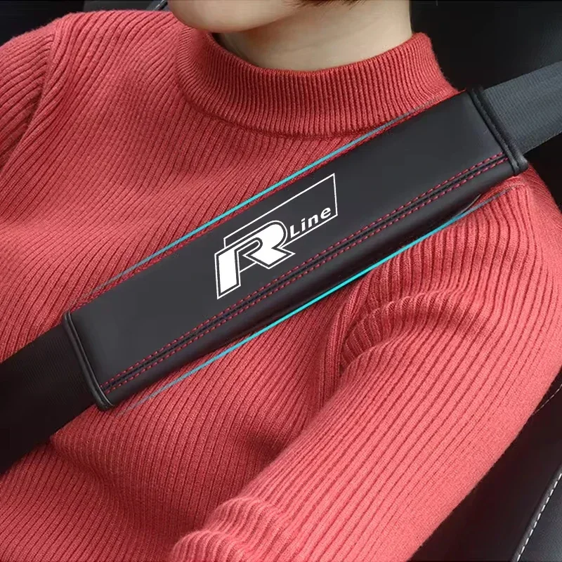 

Новинка 2026: Защитные накладки на плечевые ремни безопасности из кожи Nappa (2 шт.) для Volkswagen VW R, R-Line, GTI, GTD, Golf, Amarok, Phaeton