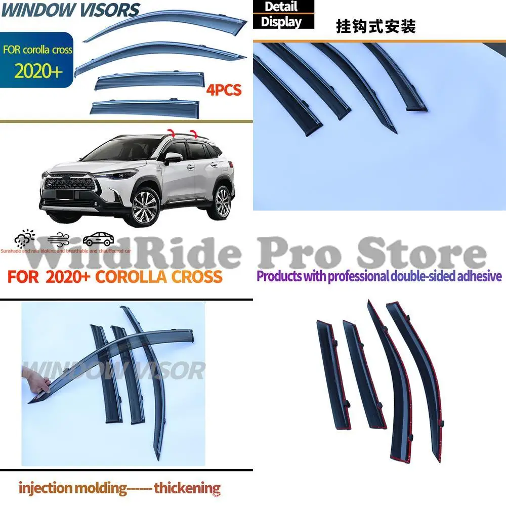 

1 set For 2020-2024 Toyota Corolla Cross Window Visors Rain Deflectors