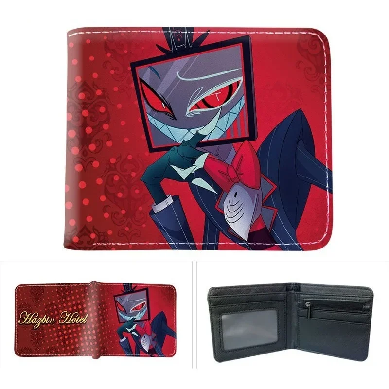 HazbinS HotelS Anime Cartoon Style Full Color Printed Wallet Fashion Student Purse Daily Use Decorative Supplies