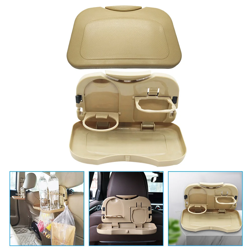 2 Pcs Car Accessory Interior Professional Cup Stand Convenient Auto Storage Rack Laptop Holder Drink Table Plastic