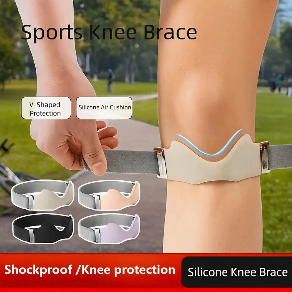 Elastic Patella Belt Knee Straps Thickened Protection Knee Sports Knee Pad Comfortable Breathable Knee Brace Running