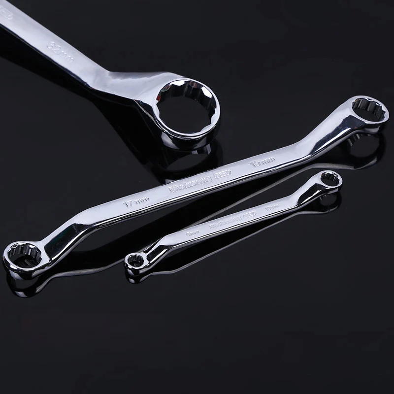 1pcs Reversible Double Head Ratchet Wrench Ratchet Nut Spanner Chrome Vanadium Steel Metric Ratcheting Wrench 5.5-14mm Tools