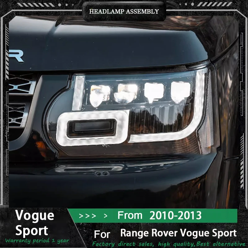 

Светодиодная фара для Land Rover Range Rover Vogue 2010-2013 L322 L320, обновленная светодиодная фара для проектора, спортивная/обычная версия